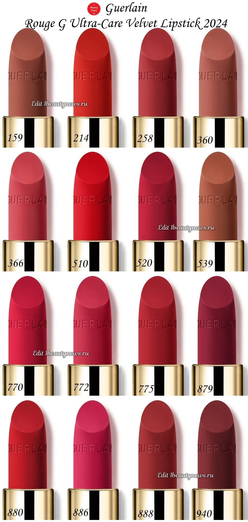 Guerlain Rouge G Ultra-Care Velvet Lipstick 2024