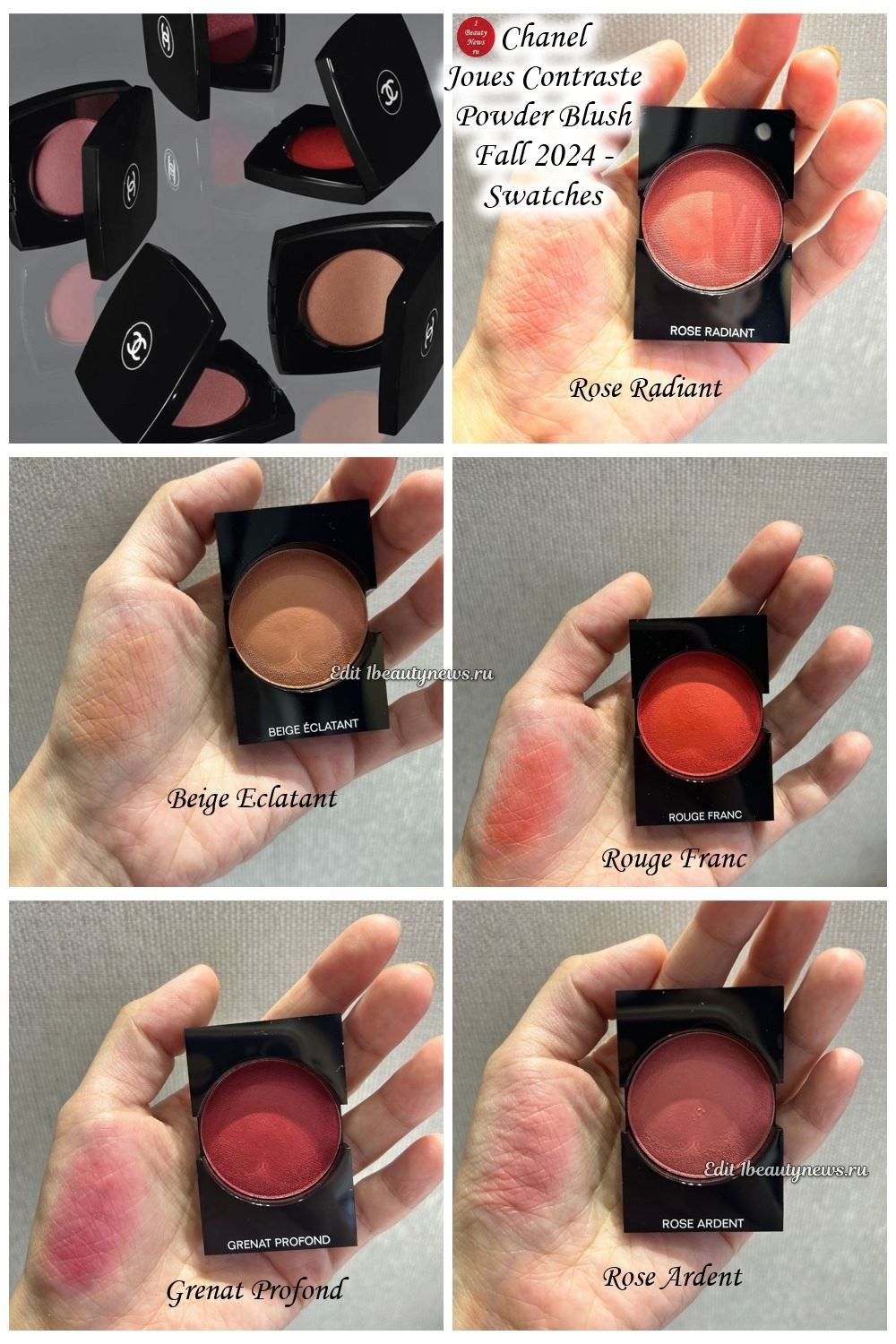 Chanel Joues Contraste Powder Blush Fall 2024 - Swatches