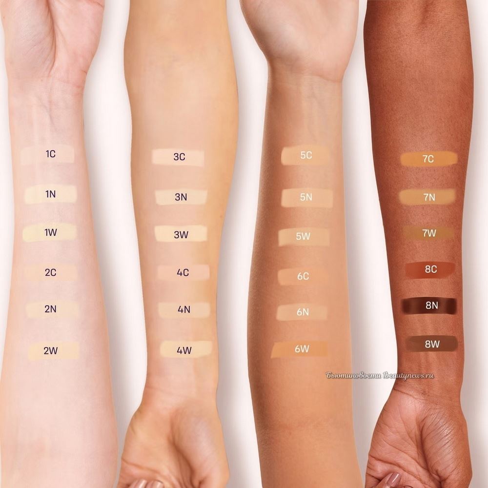 By Terry Brightening CC Foundation 2024 - Swatches